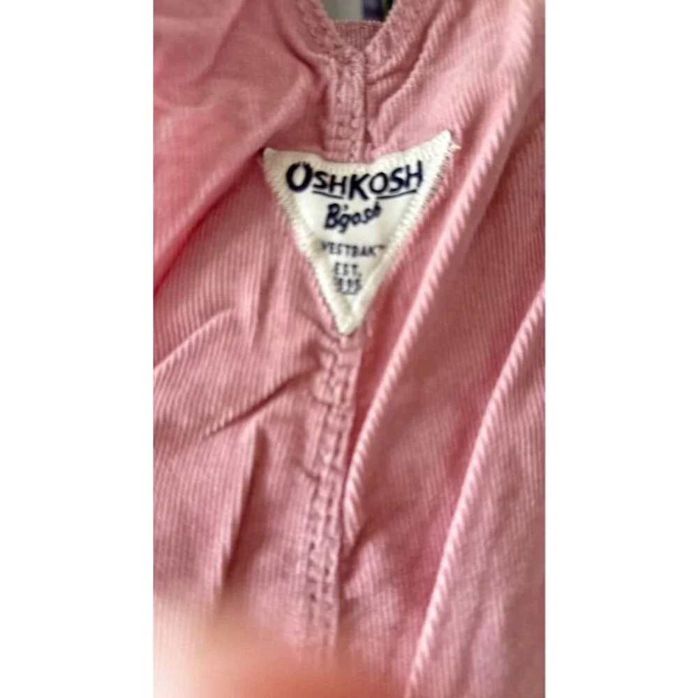 NWT OshKosh B'gosh Pink Corduroy Overalls Size 18 months